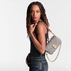 Alternative view of Louis Vuitton Pochette Metis East West Shoulder Bag 8.5in/ 21.5cm Trianon Grey Gold Hardware For Women M12429