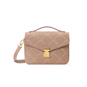 Louis Vuitton Pochette Metis MM Shoulder Bag 9.8in/ 25cm Hazelnut Couture Gold Hardware For Women M29497