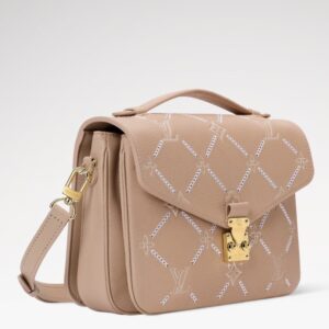 Alternative view of Louis Vuitton Pochette Metis MM Shoulder Bag 9.8in/ 25cm Hazelnut Couture Gold Hardware For Women M29497