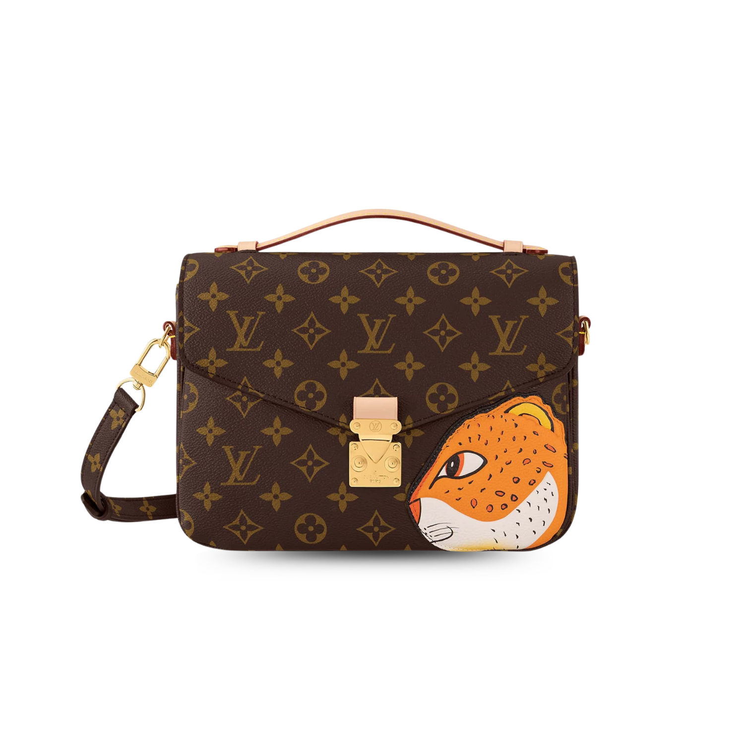 Louis Vuitton Pochette Metis Shoulder Bag 9.8inch/ 25cm Brown Gold Hardware For Women M47203