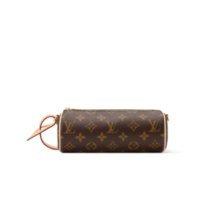 Louis Vuitton Pochette Papillon Shoulder Bag 7.9in/ 20cm Brown Monogram Gold Hardware For Women M25703