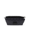 Louis Vuitton Pochette S-Lock Pouch 11in/ 28cm Black Monogram Eclipse Canvas Black Hardware For Men M82598 - Image 6