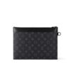 Louis Vuitton Pochette To Go Pouch 11.8in /30cm Black Monogram Eclipse Canvas Black Hardware For Men M81569 - Image 5