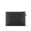Louis Vuitton Pochette To Go Pouch 11.8in /30cm Black Monogram Shadow Canvas Black Hardware For Men M81570 - Image 4