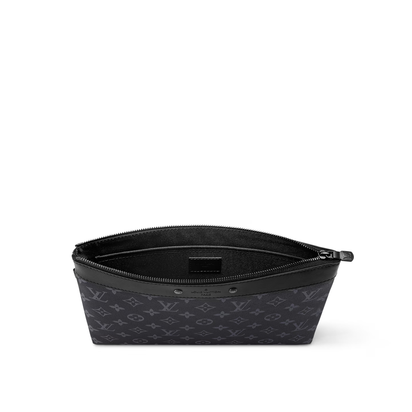 Louis Vuitton Pochette To Go Pouch 11.8in /30cm Black Monogram Eclipse Canvas Black Hardware For Men M81569 - Image 6