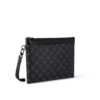 Louis Vuitton Pochette To Go Pouch 11.8in /30cm Black Monogram Eclipse Canvas Black Hardware For Men M81569 - Image 4