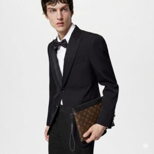 Alternative view of Louis Vuitton Pochette To Go Pouch 11.8in /30cm Brown Monogram Canvas Black Hardware For Men M82079