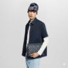 Louis Vuitton Pochette To Go Pouch 11.8in /30cm Ink Blue/ White Black Hardware For Men M83382 - Image 2