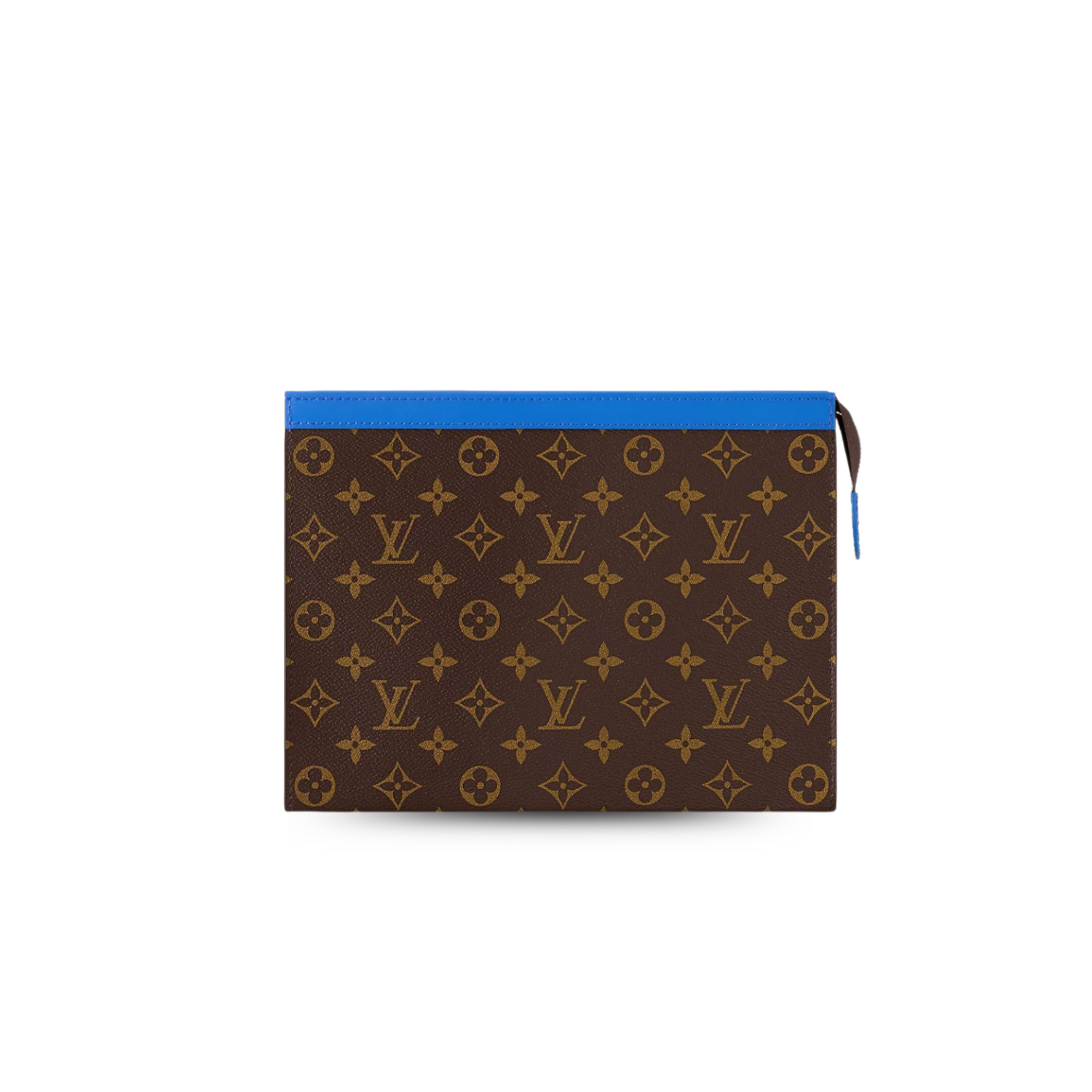 Louis Vuitton Pochette Voyage MM Pouch 10.6in/ 27cm Blue Silver Hardware For Men M82856