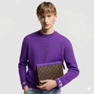 Alternative view of Louis Vuitton Pochette Voyage MM Pouch 10.6in/ 27cm Violet Silver Hardware For Women M82859