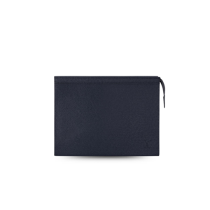 Louis Vuitton Pochette Voyage MM Pouch 10.6in/ 27cm Midnight Blue Silver Hardware For Men M30989