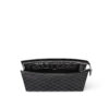 Louis Vuitton Pochette Voyage MM Pouch 10.6in/ 27cm Black/ Grey Damier Graphite Canvas Silver Hardware For Men N41696 - Image 5