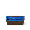 Louis Vuitton Pochette Voyage MM Pouch 10.6in/ 27cm Blue Silver Hardware For Men M82856 - Image 5