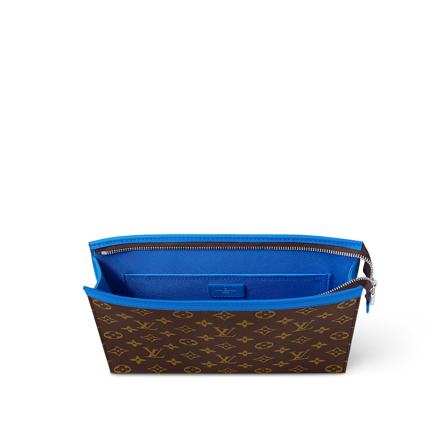 Louis Vuitton Pochette Voyage MM Pouch 10.6in/ 27cm Blue Silver Hardware For Men M82856 - Image 5