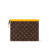 Louis Vuitton Pochette Voyage MM Pouch 10.6in/ 27cm Yellow Silver Hardware For Men M82860 - Image 4