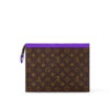 Louis Vuitton Pochette Voyage MM Pouch 10.6in/ 27cm Violet Silver Hardware For Women M82859 - Image 4