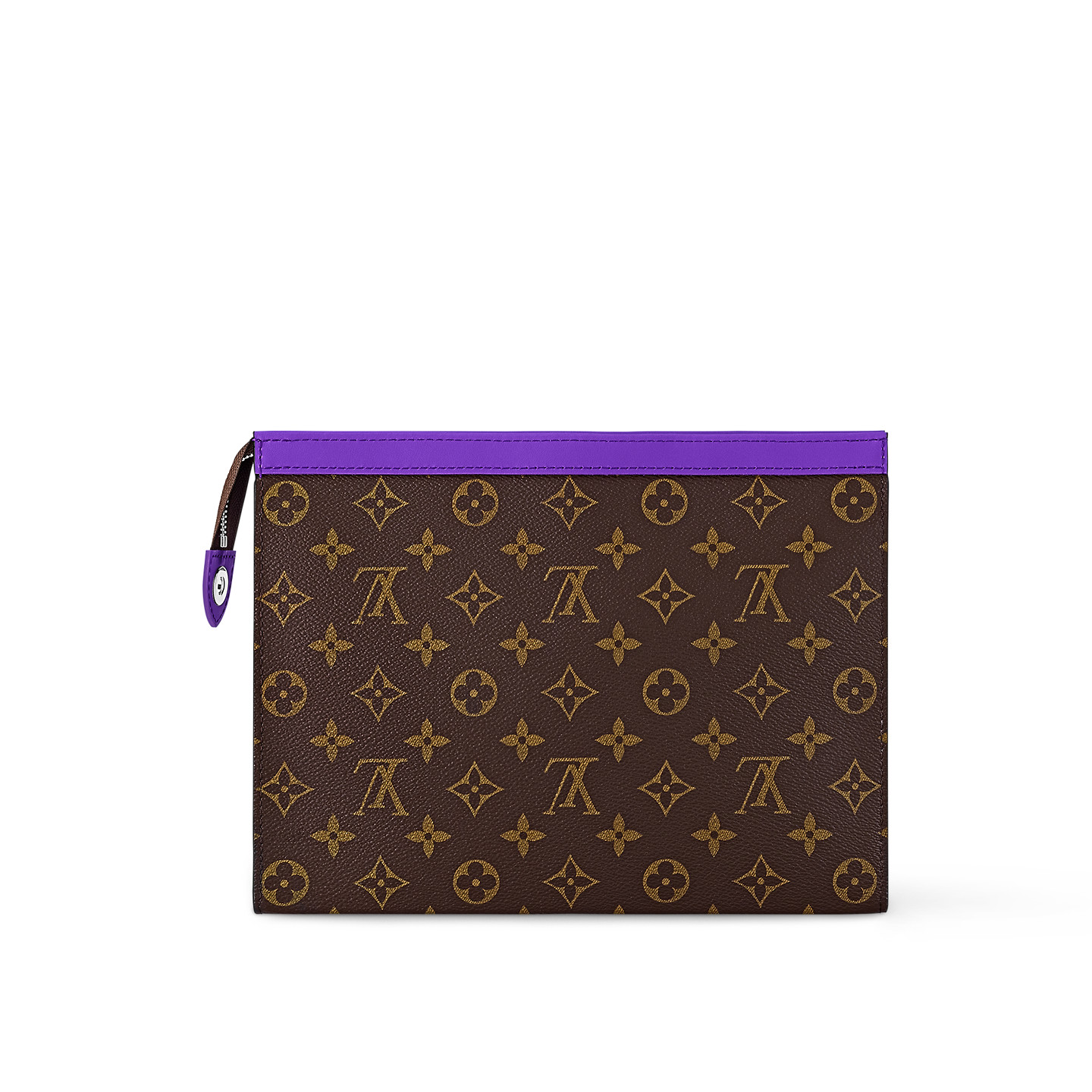 Louis Vuitton Pochette Voyage MM Pouch 10.6in/ 27cm Violet Silver Hardware For Women M82859 - Image 4
