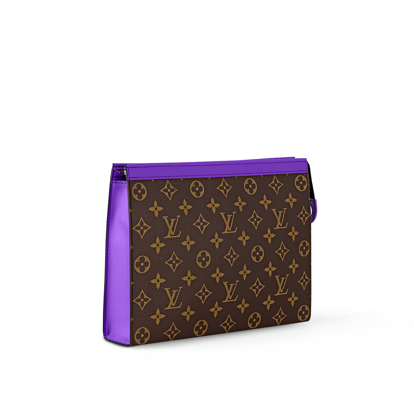 Louis Vuitton Pochette Voyage MM Pouch 10.6in/ 27cm Violet Silver Hardware For Women M82859 - Image 3