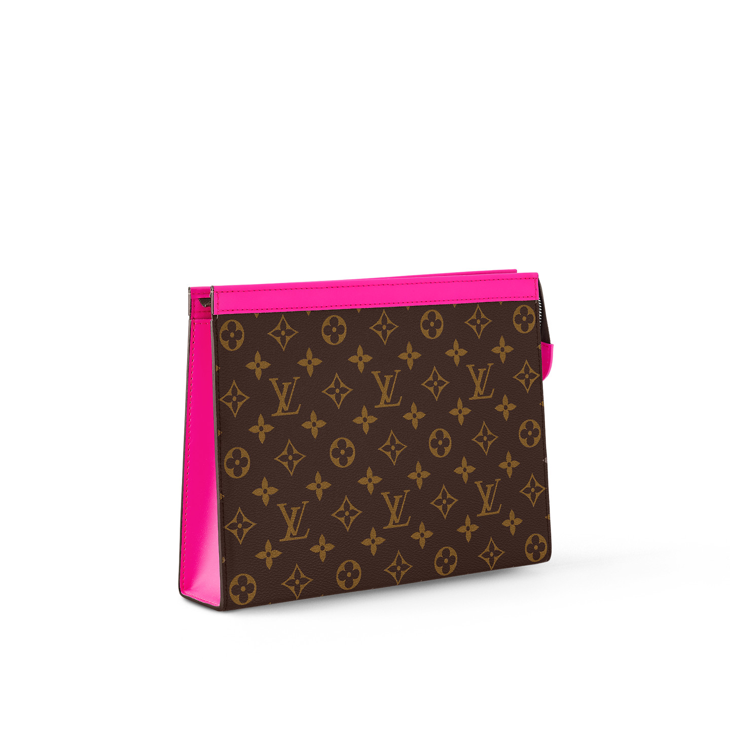 Louis Vuitton Pochette Voyage MM Pouch 10.6in/ 27cm Pink Silver Hardware For Women M82858 - Image 3