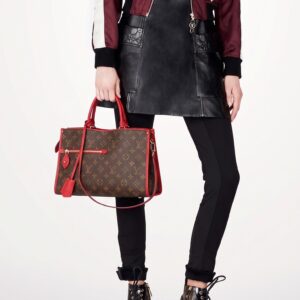 Alternative view of Louis Vuitton Popincourt PM Tote Bag 12.5in/ 32cm Brown/ Red Monogram Gold Hardware For Women