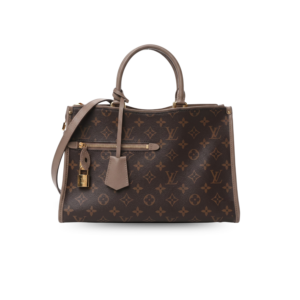 Louis Vuitton Popincourt PM Tote Bag 12.5in/ 32cm Brown/ Taupe Monogram Gold Hardware For Women