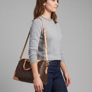 Alternative view of Louis Vuitton Retiro PM Shoulder Bag 13in/ 33cm Brown Monogram Gold Hardware For Women