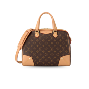 Louis Vuitton Retiro PM Shoulder Bag 13in/ 33cm Brown Monogram Gold Hardware For Women M40325