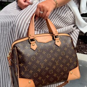 Alternative view of Louis Vuitton Retiro PM Shoulder Bag 13in/ 33cm Brown Monogram Gold Hardware For Women M40325