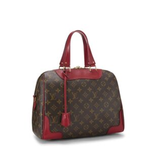 Alternative view of Louis Vuitton Retiro PM Shoulder Bag 13in/ 33cm Brown/ Red Monogram Gold Hardware For Women