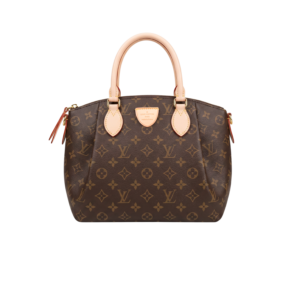 Louis Vuitton Rivoli PM Top Handle Bag 12in/ 30.5cm Brown Monogram Gold Hardware For Women M44543