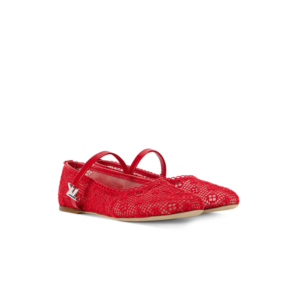 Louis Vuitton Romy Flat Ballerinas Red For Women 1AK262