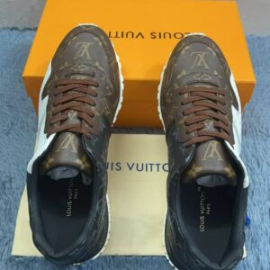 Alternative view of Louis Vuitton Run Away Sneaker Monogram Canvas Black/White/Brown For Men LV