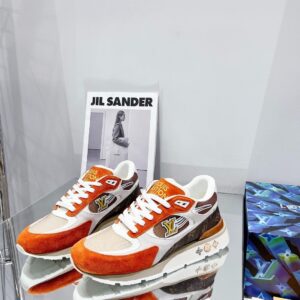 Alternative view of Louis Vuitton Run Away Sneaker Monogram Material Orange For Women LV