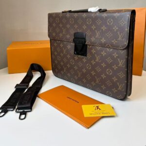 Alternative view of Louis Vuitton S-Lock Briefcase Monogram Canvas For Men, Men's Bags, Shoulder And Crossbody Bags 14.6in/37cm LV