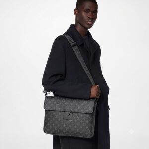 Alternative view of Louis Vuitton S-Lock Briefcase Monogram Eclipse Black For Men, Men's Bags, Shoulder And Crossbody Bags 14.6in/37cm LV
