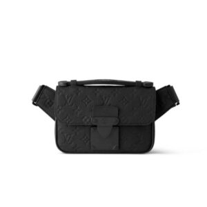 Louis Vuitton S Lock Sling Bag Black For Men, Men's Bags 8.3in/21cm LV M58487