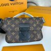 Louis Vuitton S-Lock Sling Monogram Macassar Black For Men, Men's Bags, Crossbody Bags 8.3in/21cm LV M45807 - Image 4