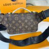 Louis Vuitton S-Lock Sling Monogram Macassar Black For Men, Men's Bags, Crossbody Bags 8.3in/21cm LV M45807 - Image 5