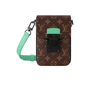 Louis Vuitton S-Lock Vertical Wearable Wallet Monogram Macassar Green For Men, Men's Bags, Shoulder And Crossbody Bags 7.5in/19cm LV