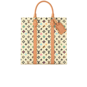 Louis Vuitton Sac Plat Tote Bag 14.4in/ 36.5cm Cream Gold Hardware For Men M24859