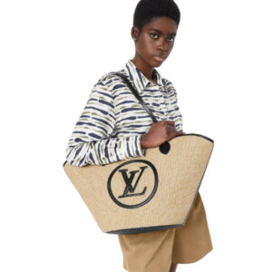 Alternative view of Louis Vuitton Saint Jacques Shoulder Bag 22.4in/ 57cm Beige Raffia For Women