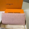 Louis Vuitton Sarah Wallet Combines Monogram Empreinte Rose Ballerine Pink For Women, Women's Wallet 19cm LV M61291 - Image 5