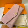 Louis Vuitton Sarah Wallet Combines Monogram Empreinte Rose Ballerine Pink For Women, Women's Wallet 19cm LV M61291 - Image 6