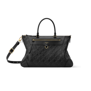Louis Vuitton Skyline MM Tote Bag 15.7in/ 40cm Black Monogram Empreinte Gold Hardware For Women M28406