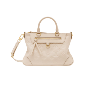 Louis Vuitton Skyline PM Tote Bag 11in/ 28cm Cream Monogram Empreinte Gold Hardware For Women M29153