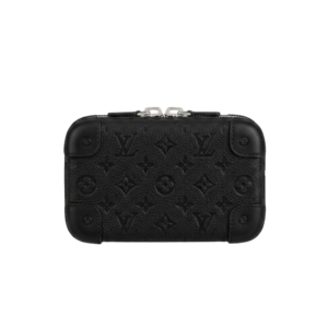 Louis Vuitton Horizon Clutch 8.3in/ 21cm Black Silver Hardware For Men