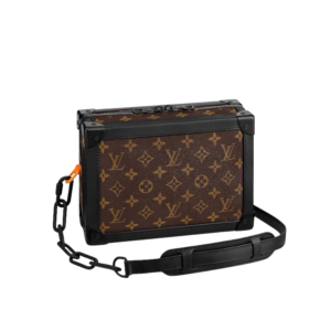 Louis Vuitton Soft Trunk Crossbody 9.4in/ 24cm Brown Monogram Canvas Black Hardware