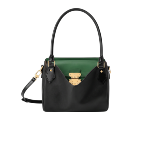 Louis Vuitton Speedpocket Shoulder Bag 10.2in/ 26cm Black/ Gazon Green Gold Hardware For Women M3A220