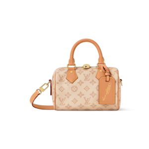 Louis Vuitton Speedy Bandouliere 20 Top Handle Bag 8.1in/ 20.5cm Monogram Origine Lin Gold Hardware For Women M27951