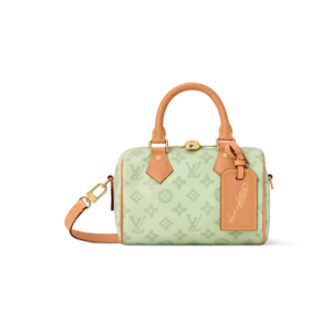 Louis Vuitton Speedy Bandouliere 20 Top Handle Bag 8.1in/ 20.5cm Monogram Origine Vert Asniere Gold Hardware For Women M27530